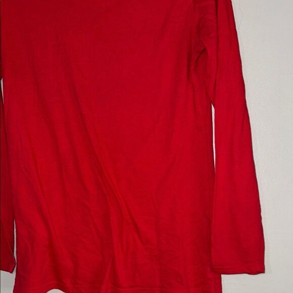 No Boundaries Red Fitted Long Sleeve Tee - Picture 4 of 8